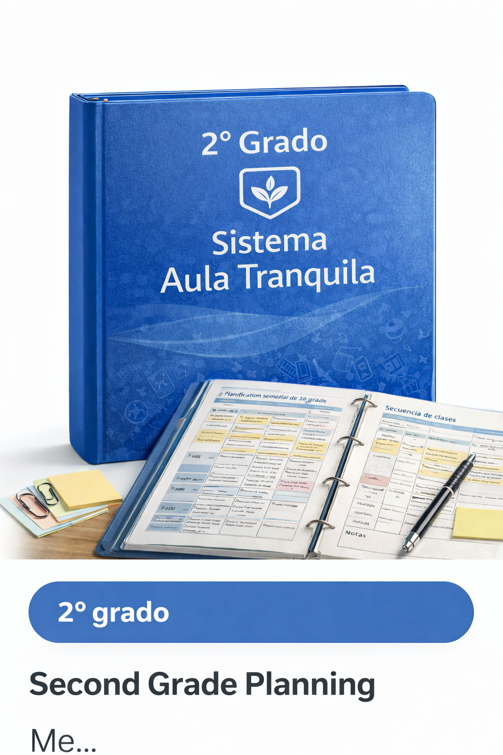 Aula tranquila 2° Grado.