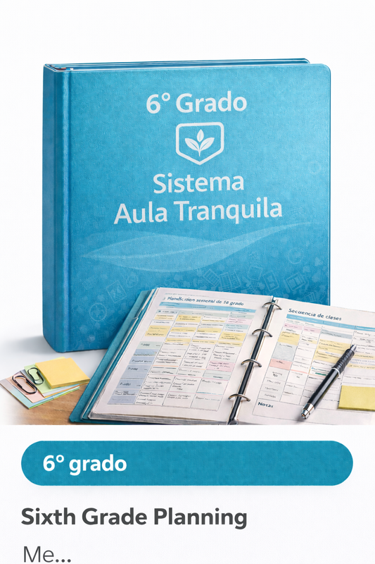 Aula tranquila 6° Grado.