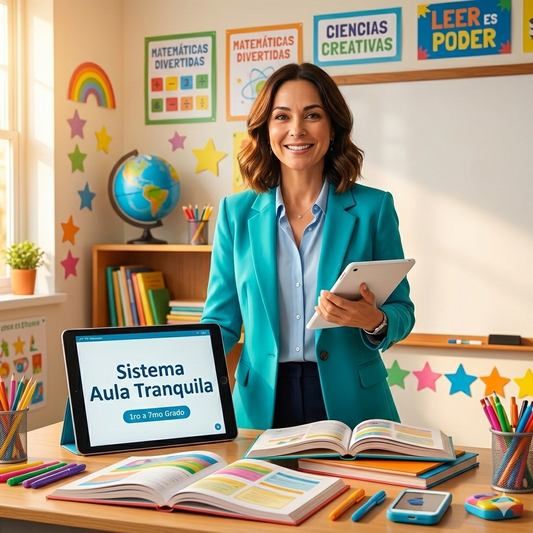 Sistema Aula Tranquila®: 1º a 7º Grado Organizado, Mes a Mes, Sin Estrés Docente. + BONOS